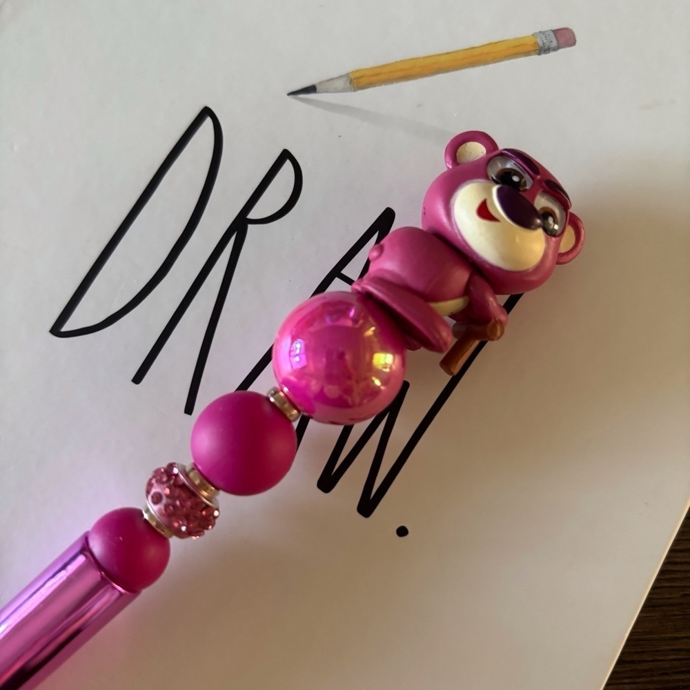 Disney Doorables: Toy Story: Lots-o'-Huggin' Bear "lotso" handmade pen
